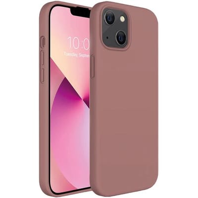 ShieldCase telefoonhoesje geschikt voor Apple iPhone 13 Mini silicone case - purple grape - Siliconen hoesje - Shockproof case hoesje - Backcover case