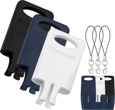 3-delige Beschermkap voor Draagbare Apparaten, Lichtgewicht en Krasbestendig, Duurzaam Nylon, Ideaal Reserve-accessoire in Wit, Blauw en Zwart