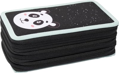 EBERHARD FABER Panda Triple Decker etui voor scholieren, 36-delig