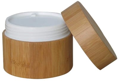 Dailygoods- Cosmetic Jar 100ml - Luxe Opbergcontainer - Bamboo - Herbruikbaar - Milieuvriendelijk - Goede Sluiting - Cosmetic Container