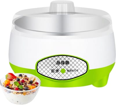 Yoghurtmaker - Yoghurt Toestel - Zelf Yoghurt Maken - Slim Thermostaatsysteem - 1.2 Liter - Groen