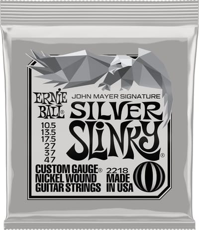 Ernie Ball Signature John Mayer Silver Slinky - Gitaarsnaren - Nickel Wound - .0105-.047 - Elektrische Gitaar