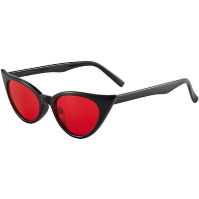 Trendy Kleine Kattenoog Zonnebril UV 375 Bescherming Kleurrijk 90s Retro Bril voor Vrouwen Zonbescherming Mode Accessoires