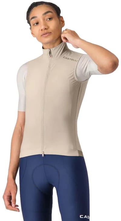 Castelli Espresso 2 Gilet Beige XS Vrouw