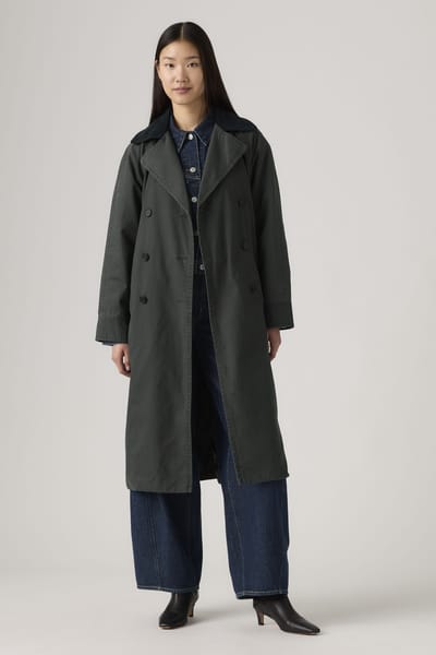 Levi's Bree Barn Trench Coat Grey Taglia: XXL | Trench Outlet | Donna | Grigio