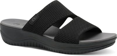 Jana Dames Slipper - 27270-001 Zwart - Wijdte H - Maat 39