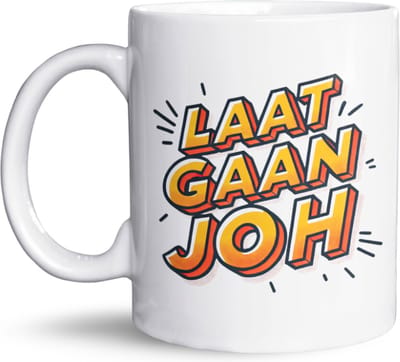 NietMokken.nl - Grappige koffiemok "Laat Gaan Joh" - Keramische tas/beker - Humor cadeau voor koffie- of theeliefhebbers - Origineel cadeau voor verjaardag, vrienden of op kantoor - Aan beide zijden bedrukt