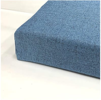 wangk Zitkussen Luxe Tuin Bank Kussen 3 Zits, Verwijderbare Sneldrogende Bank Kussen Cover Dikke Bench Pad Mat Zitkussen Tuin Bench Kussen-Blauw 120 * 40 * 20cm (47 * 16 * 7.8in)