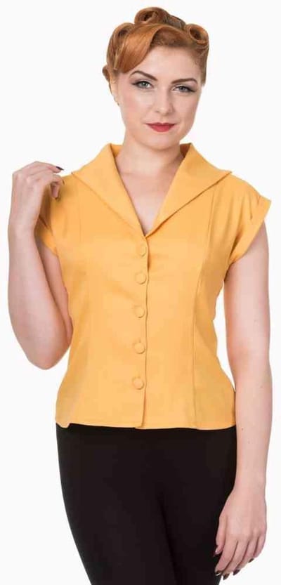 Dancing Days - DREAM MASTER Blouse - XS - Geel