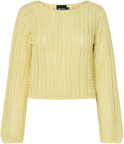 PIECES - PCSIRI LS SHORT BOATNECK KNIT BC - Meisjes - Gebreide truien