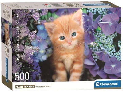 Clementoni - Puzzel - 500 Stukjes - Rode kat - Puzzel Voor Volwassenen - High Quality Collection