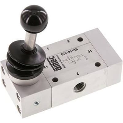 3/2 G1/4''  Handbediend Ventiel Detent 0-12bar/0-168psi Airtec
