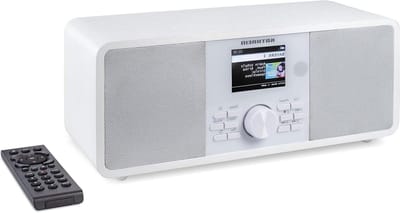 Digitale Radio - Internet Radio - Wereldwijd Luisteren - Noodwaarschuwingssysteem - 2x 15 Watt - Wit