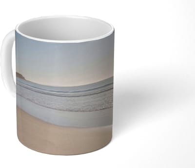 Mok - Koffiemok - Zee - Zon - Zand - Mokken - 350 ML - Beker - Koffiemokken - Theemok