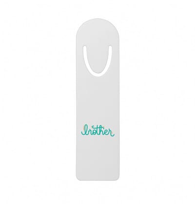 Hacebo® - Brother metalen boekenlegger - Broer - broertje of broer - cadeau - verjaardag - broers - familie Bladwijzer boekenleggers - 12.7 cm x 3.2cm