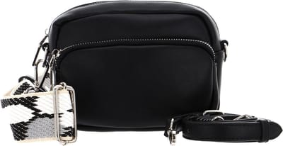 SEIDENFELT MANUFAKTUR Schoudertas Hede Crossbody Bag Black Zwart