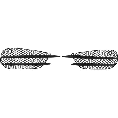 Voorbumper Mistlamp Grille Vervanging voor Mercedes Benz C-Klasse W205 C205 S205 AMG Line 2015?2018 black