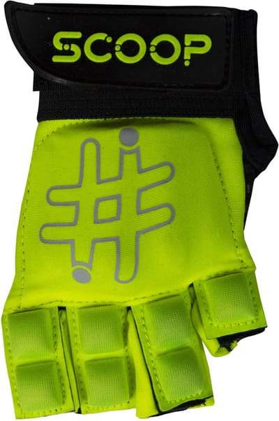 Scoop Hockeyhandschoenen Model 2 - Met Extra Grip & Bescherming - Geel - Maat XXXS