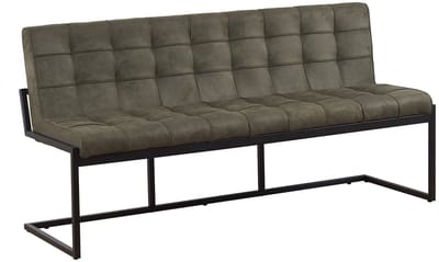 Eetkamerbank 180cm Vito donkergroen microvezel eetbank
