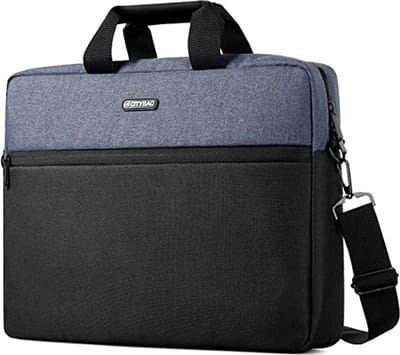 Compacte 15,6 inch laptoptas voor zakelijk gebruik - schoudertas met opbergzakken in Middernacht Blauw
