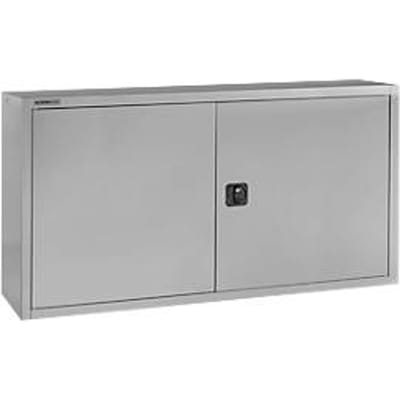 Schäfer Shop Select  opzetkast, afsluitbaar, hoogte 800 mm, breedte 1200 mm, aluminium zilver