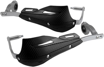 Motorfiets Handbescherming - Stuur Protectors - Comfortabel Rijden - Meerlaagse Bescherming - 33 cm Lengte - Zwart