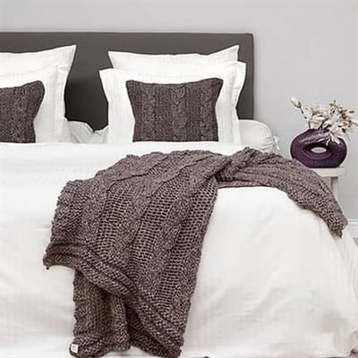 HNL Deco Java Plaid - 125x150 cm - Grijs