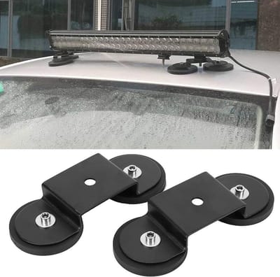 Dailygoody - Magnetische Houder voor Lichtstrip - Universele Montagebeugels - Robuust en Sterk - 2 Stuks - Geschikt voor SUV's - Handig voor Auto