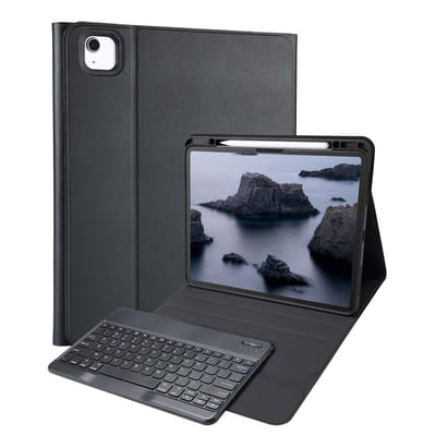 Accezz Tablet Toetsenbord Hoes - Geschikt voor Apple iPad Air 13 inch (2026) M4 / Air 13 inch (2025) M3 / Air 13 inch (2024) M2 - AZERTY Bluetooth Keyboard Bookcase