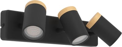 EGLO Consuma Spot - Badkamer - GU10 - 40 cm - Zwart/Bruin