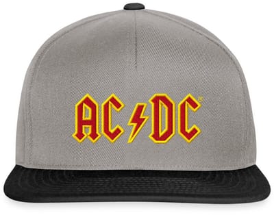 AC/DC Borst Logo In Rood En Geel Snapback cap