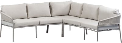Hoek Loungebank Elvira | Camel & Beige
