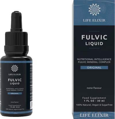 Life Elixir Fulvinezuur Original 30 ml - Natuurlijk Fulvinezuur Supplement | Helpt bij verbeteren weerstand - Fulvic Mineral Complex – Ondersteunt immuunsysteem - Allergeenvrij