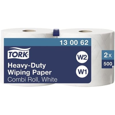 Tork 130062 W1 W2 2rollen Advanced wiper 430 Performance 2laags wit 170 mtrx24 cm 2x500 vel (130062)