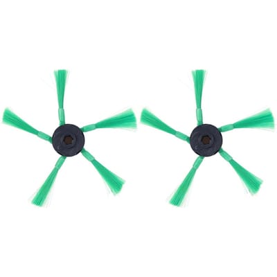 2 Stuks Zijborstels Vervanging Geschikt voor Vorwerk VR200 Robotstofzuiger Onderdelen black