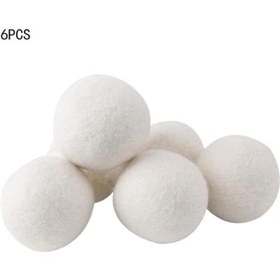 1-6 STUKS 5cm Wol Drogerballen Kleding Antistatisch Wasgoed Herbruikbaar Verzachter Wol Droogballen Wasmachine Accessoires