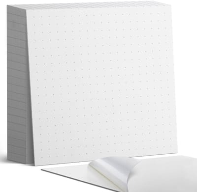 Coloray Plaktegels - Raster met punten Zelfklevende Tegels - 20 cm x 20 cm - Wit Plaktegels - 20 stuks - Vierkant PVC Tegels - Plaktegels Badkamer - Plaktegels Vloer - Vinyl Tegels Zelfklevend - Wandtegel Zelfklevend