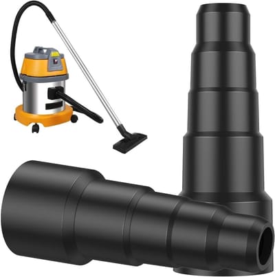 Universele Stofzuigeradapter - Zwart - Kunststof - Voor Diverse Stofzuigers