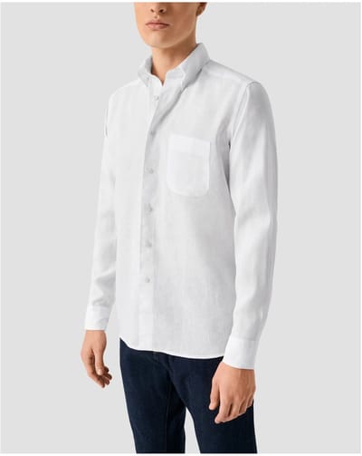 Eton - Overhemd Wit Eton Lange Mouw Overhemd Wit 100004200