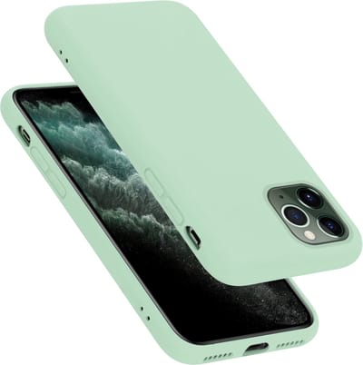 Cadorabo Hoesje geschikt voor Apple iPhone 11 PRO MAX in LIQUID LICHT GROEN - Beschermhoes gemaakt van flexibel TPU silicone Case Cover