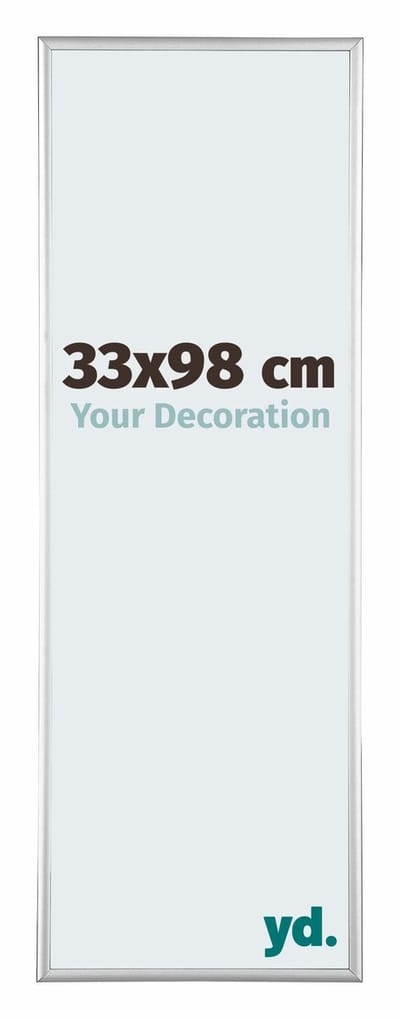 Your Decoration - Puzzellijst 33x98 cm - Zilver Hoogglans - Puzzellijst 500-1000 stukjes - Aluminium Fotolijst - Kent