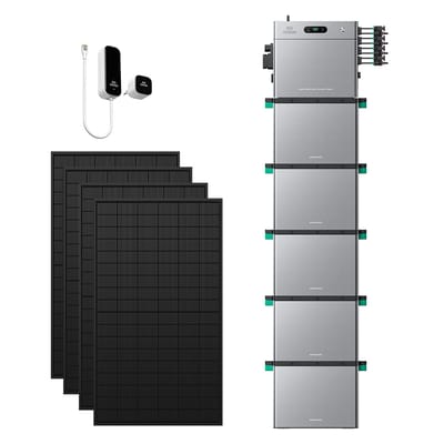 Zendure SolarFlow 2400 Pro - SolarFlow 2400 Pro & Slimme Meter P1 / 5*AB3000L (14.40 kWh) / 4*450W Bifacial Panel  (2340Wp Max)
