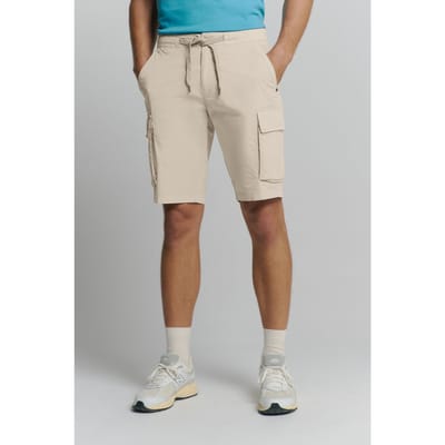 No Excess Short Stretch Cargo Garment Dyed Light Desert Maat: S | Korte Broeken Outlet | Heren | Beige