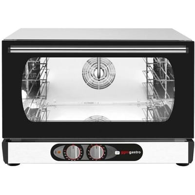 GGM Gastro Heißluftofen KOMPAKT mit Dampffunktion - Manuell - 3x GN 1/1 oder EN 600x400 Zilver / Zwart