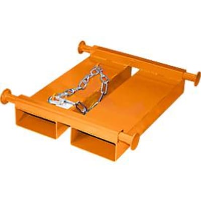 Bauer Big Bag Traverse TBB-E, voor vorkheftruck, L 650 x B 610 x H 145 mm, tot 1000 kg, staal, geel-oranje