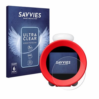 Savvies - Screenprotector voor Nintendo Sound Clock Alarmo - Folie Beschermfolie transparant 6 Stuks