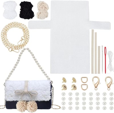 DIY Haak- en Brei Kit voor Handtassen, Mesh Plastic Canvas Set voor Schoudertassen en Crossbags, Creatief Materialenpakket voor Handgemaakt Borduurwerk en Ambachtelijke Projecten