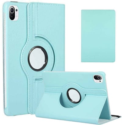 Hoesje geschikt voor Xiaomi Mi Pad 5 Hoes - Mi Pad 5 Pro hoes Licht Blauw - Mi Pad 5 case - 360° draaibare Hoes Kunstleer - Hoes Xiaomi Mi Pad 5 - Mi Pad 5 Pro case