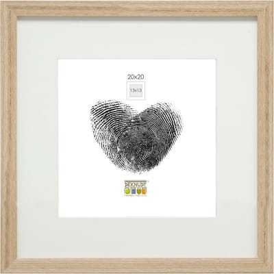 Deknudt Frames fotolijst - naturel - passe-partout - 13x13 / 20x20 cm