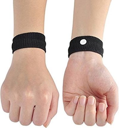Polsband - Acupressuur Armband - 1 Paar - Reizen - Lange Autorit - zwart